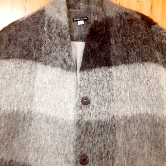 EILEEN FISHER Brushed Alpaca Coat - Picture 7 of 15